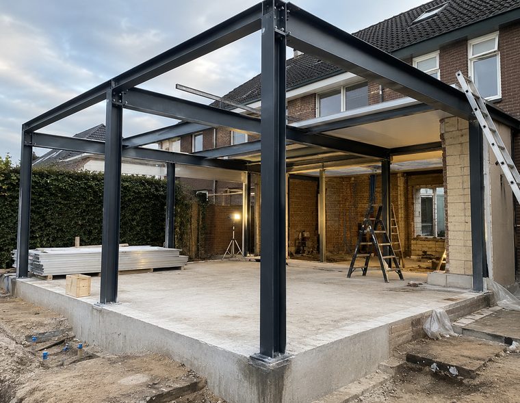 Staalconstructie project van RJ Bouwgroep